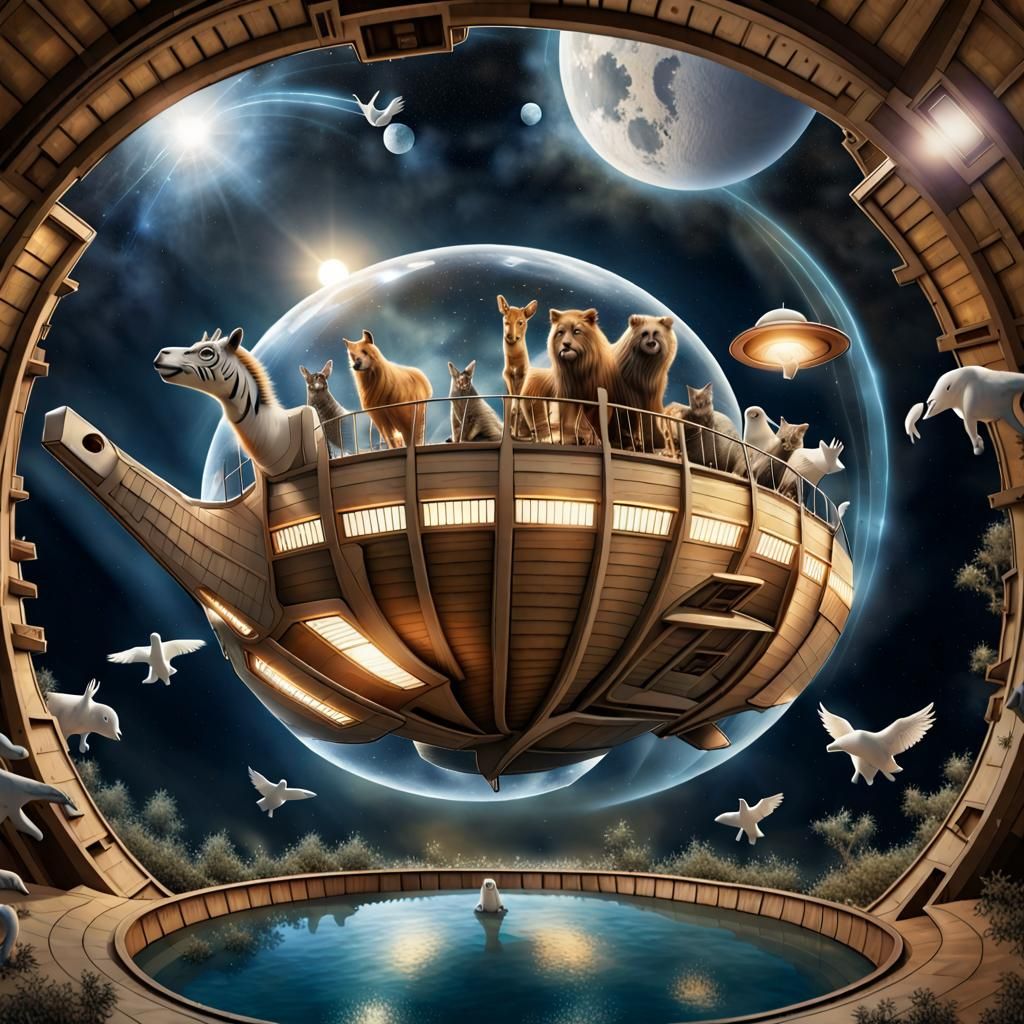 Noah's ark as a spaceship