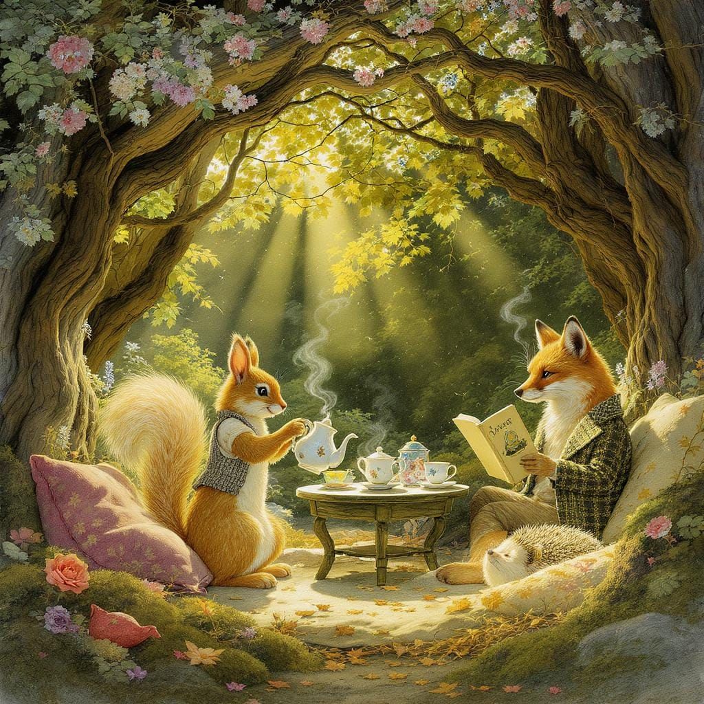 Whimsical Tea Party in Forest Glen