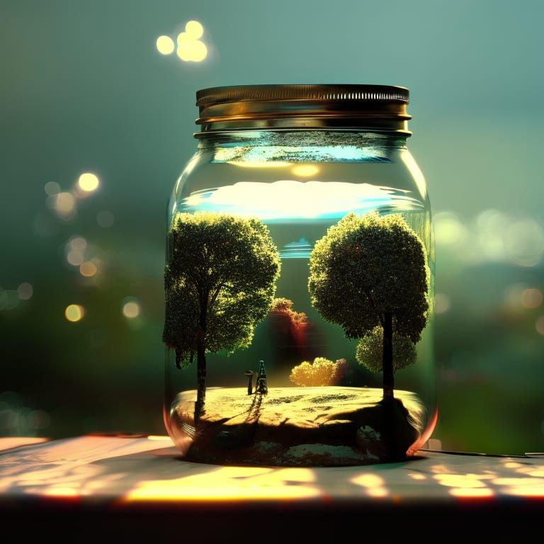 "Garden in a jar"