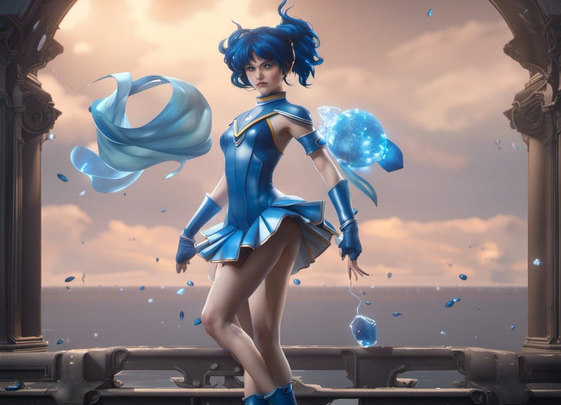Sailor Mercury Fantasy Concept Art
