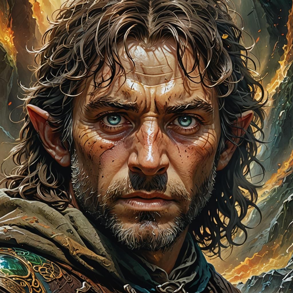 Dramatic Hyperrealistic Fantasy Character Portrait