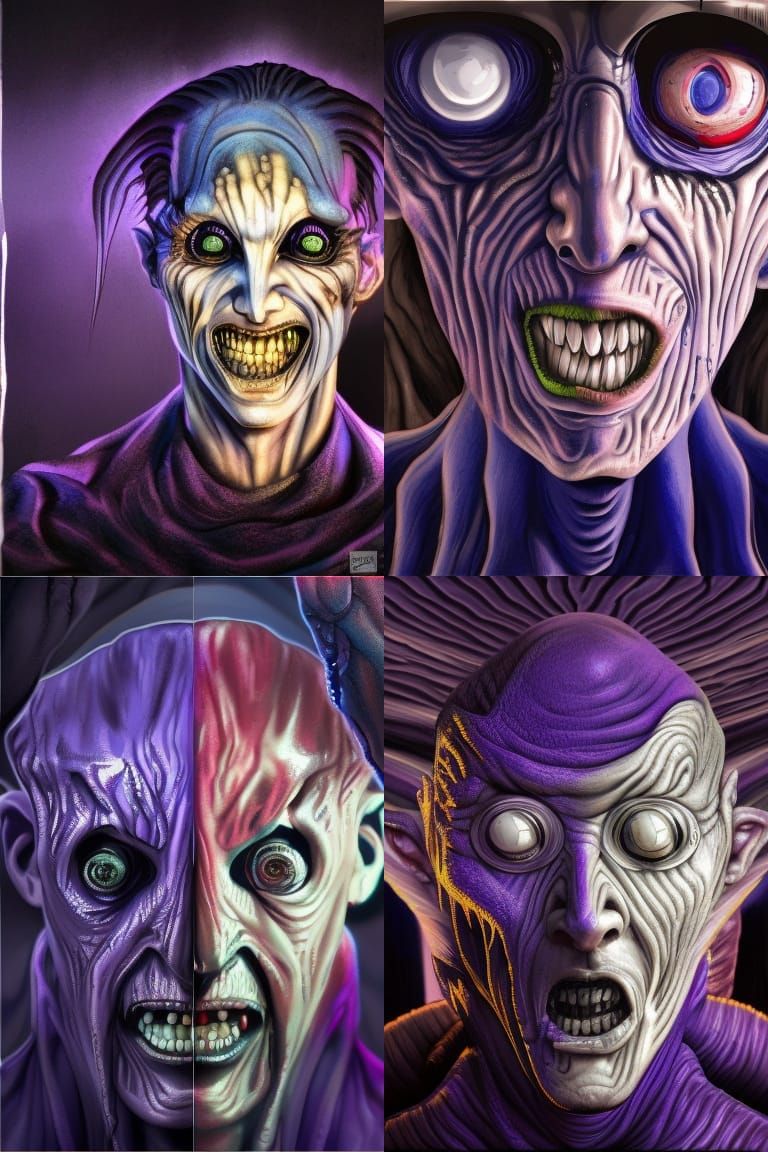Creepy Ivan Ooze in Junji Ito Style Concept Art