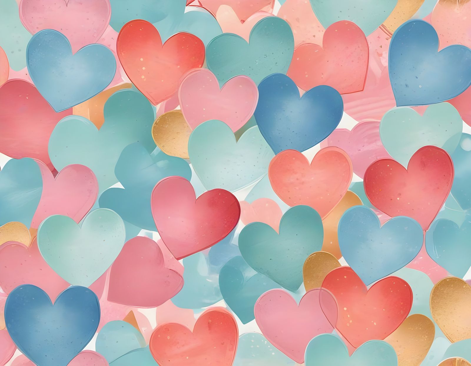 Roses and Hearts in Vibrant Valentine's Day Art