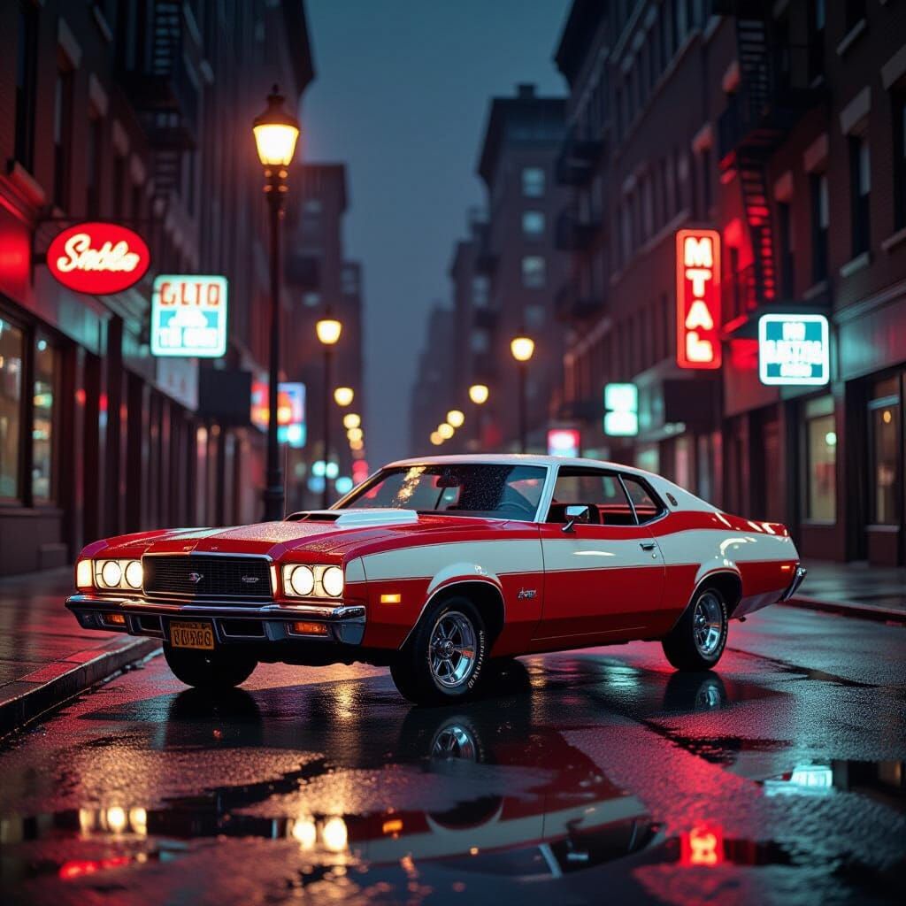 Starsky & Hutch Gran Torino on Gritty NYC Street