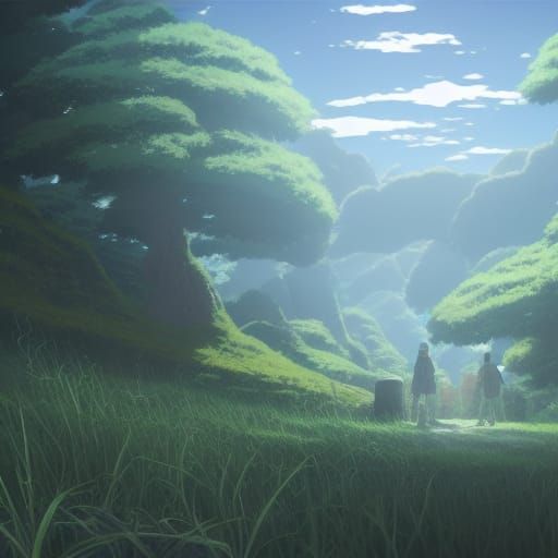 Hydra in Studio Ghibli Anime Style