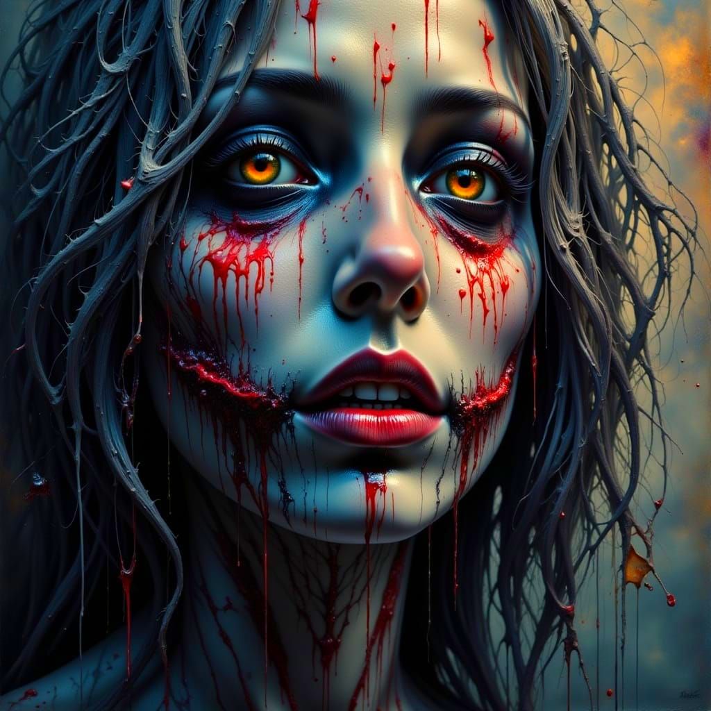 A Woman's Descent into Madness in a Hyperrealistic Nightmare