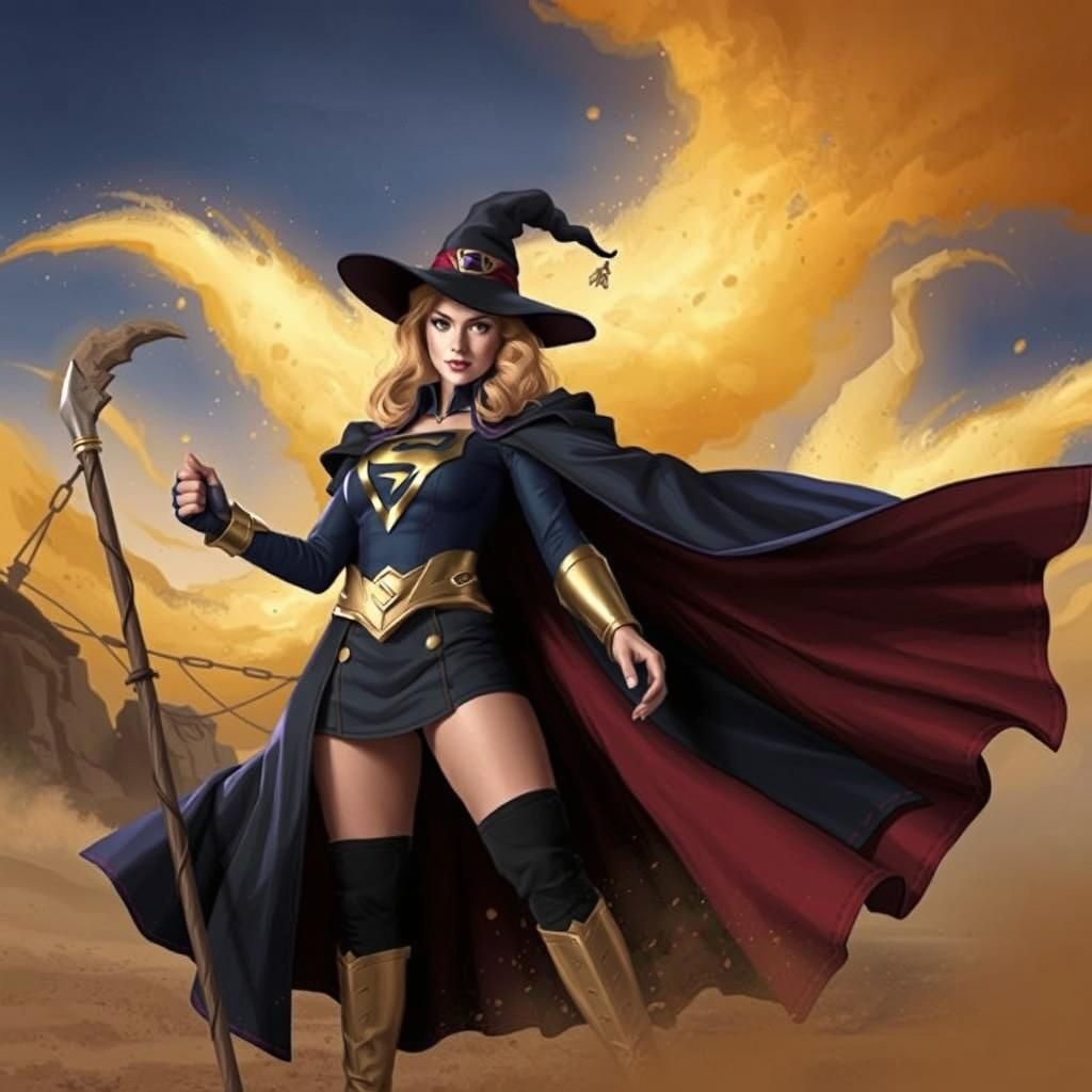 Superhero Witch Conjures a Sandstorm