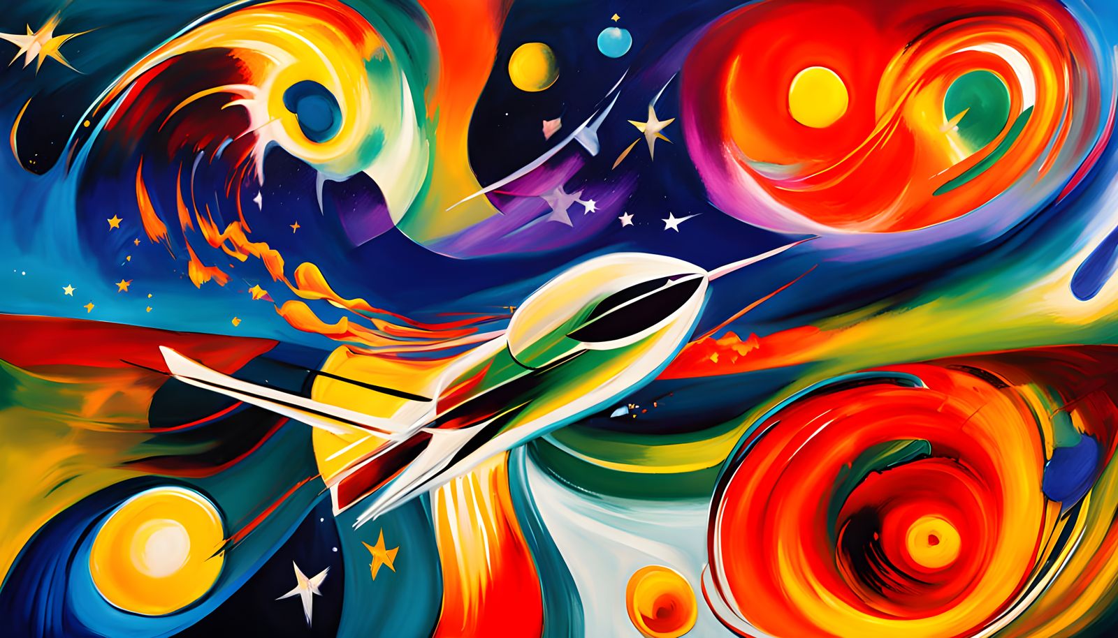 Surreal Expressions of Cosmic Speed and Color