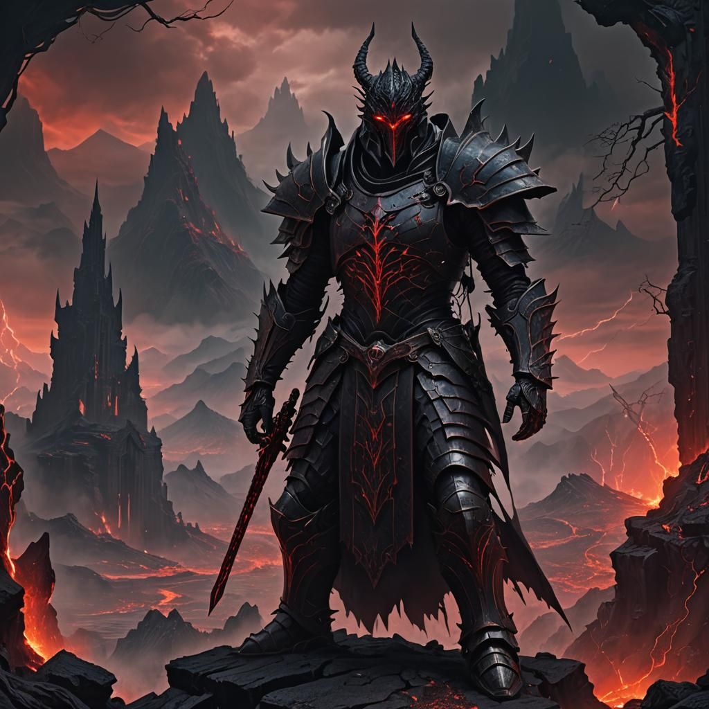 Daedric Vicar in Desecrated Oblivion Landscape