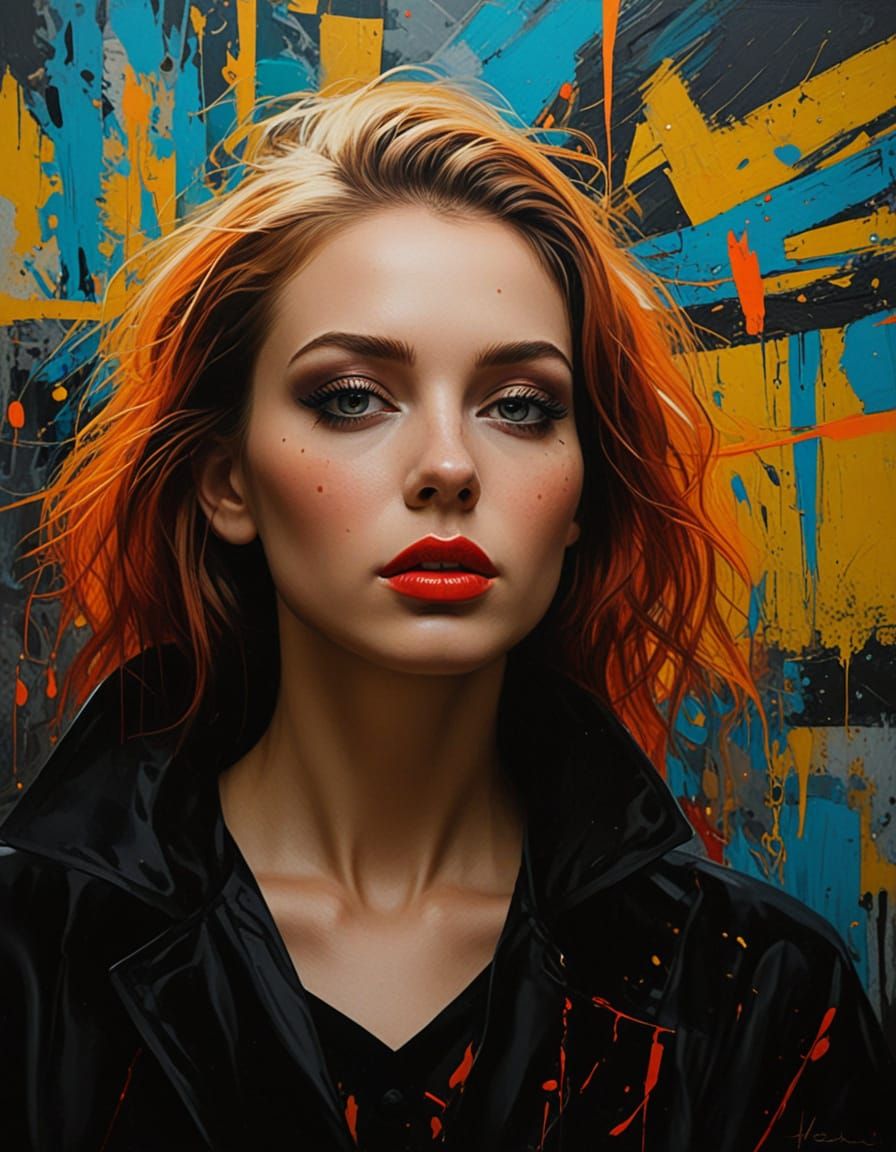 Gothic Goddess in Dark Luxe Attire