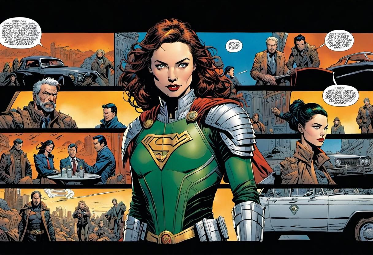 Geena Hölm Comic Book Page in Varied Styles