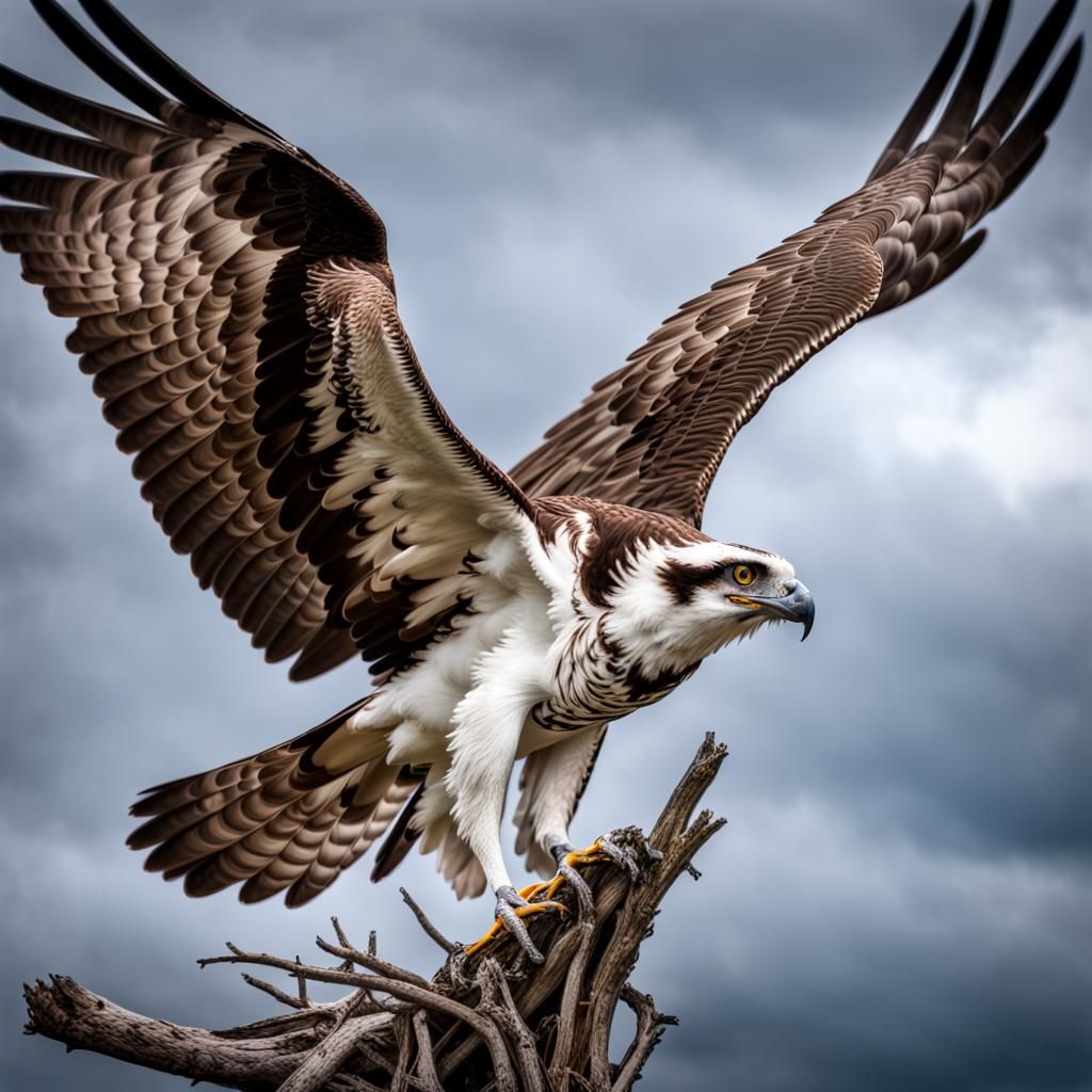 Hyperrealistic Osprey in High Definition