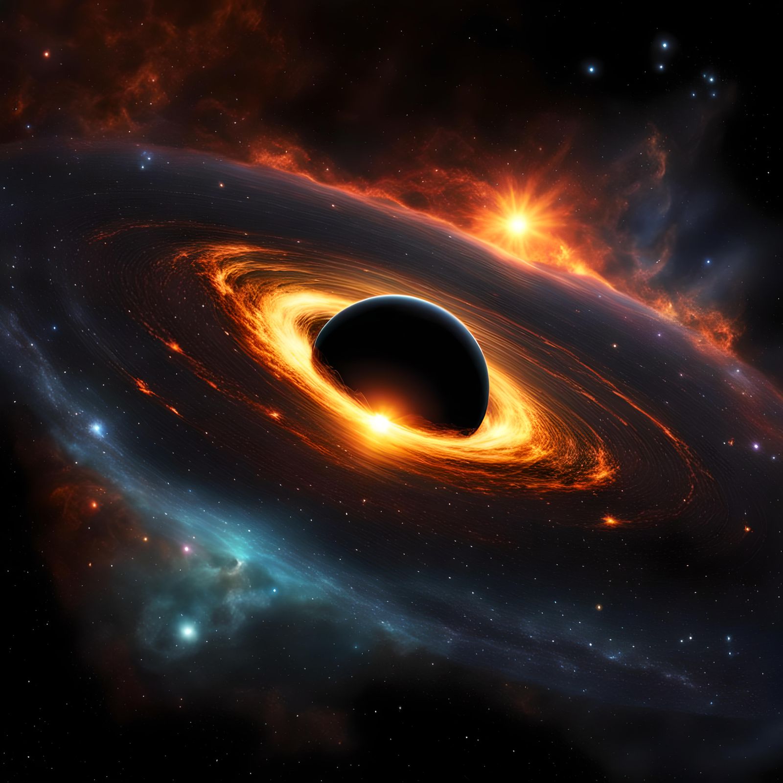 Realistic Black Hole and Sun Amongst Stars