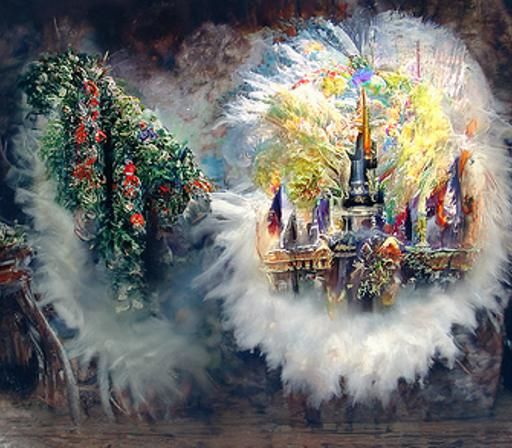 Ethereal Fantasy Landscape in Misted Light