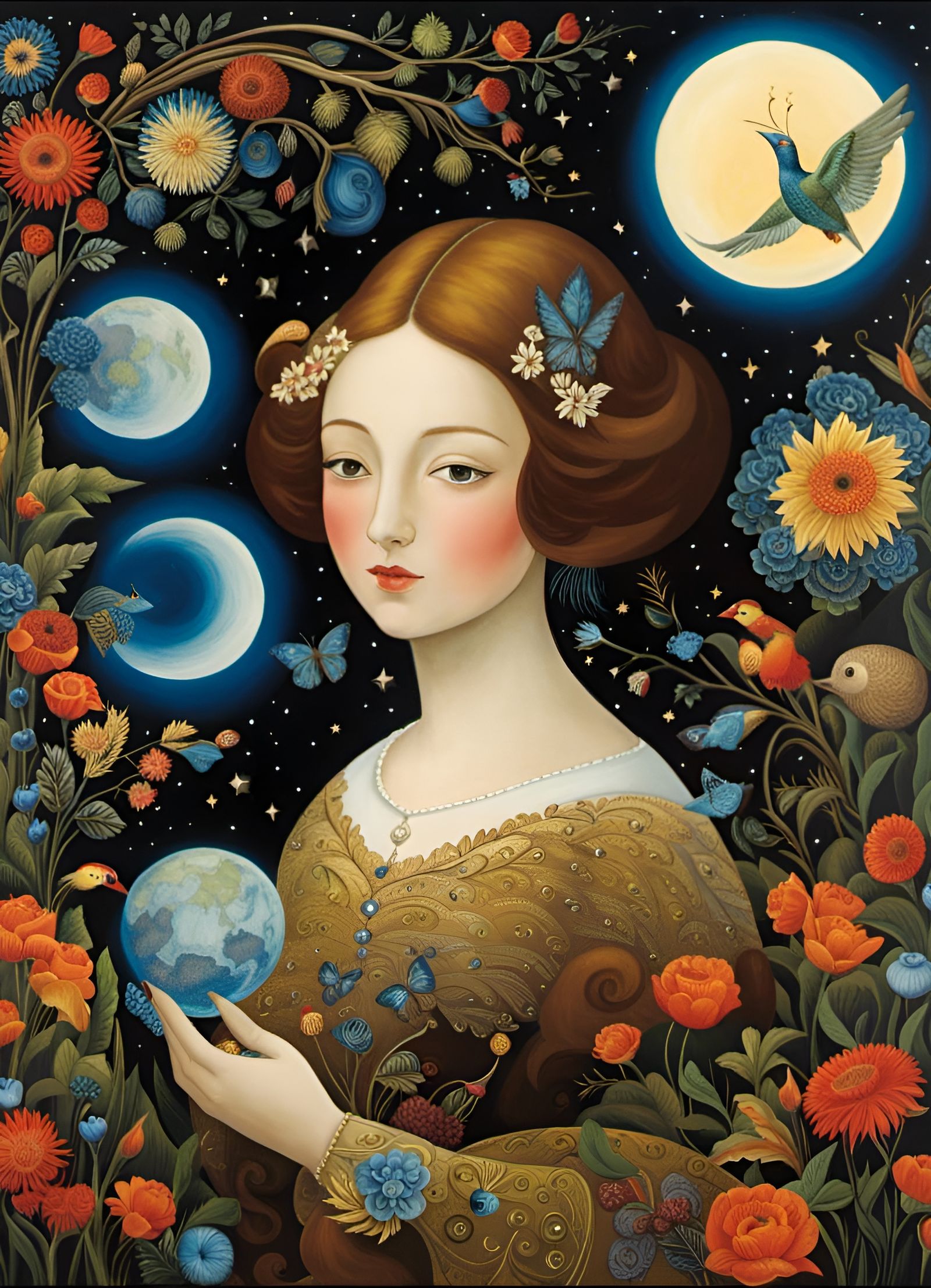 Ghostly Haunting in Hyperdetailed Night Sky