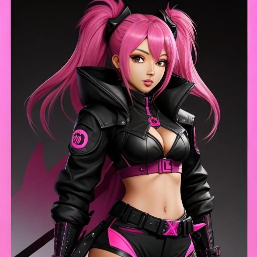 AI Renders Lawrencia Hunter as Cute Pink Girl