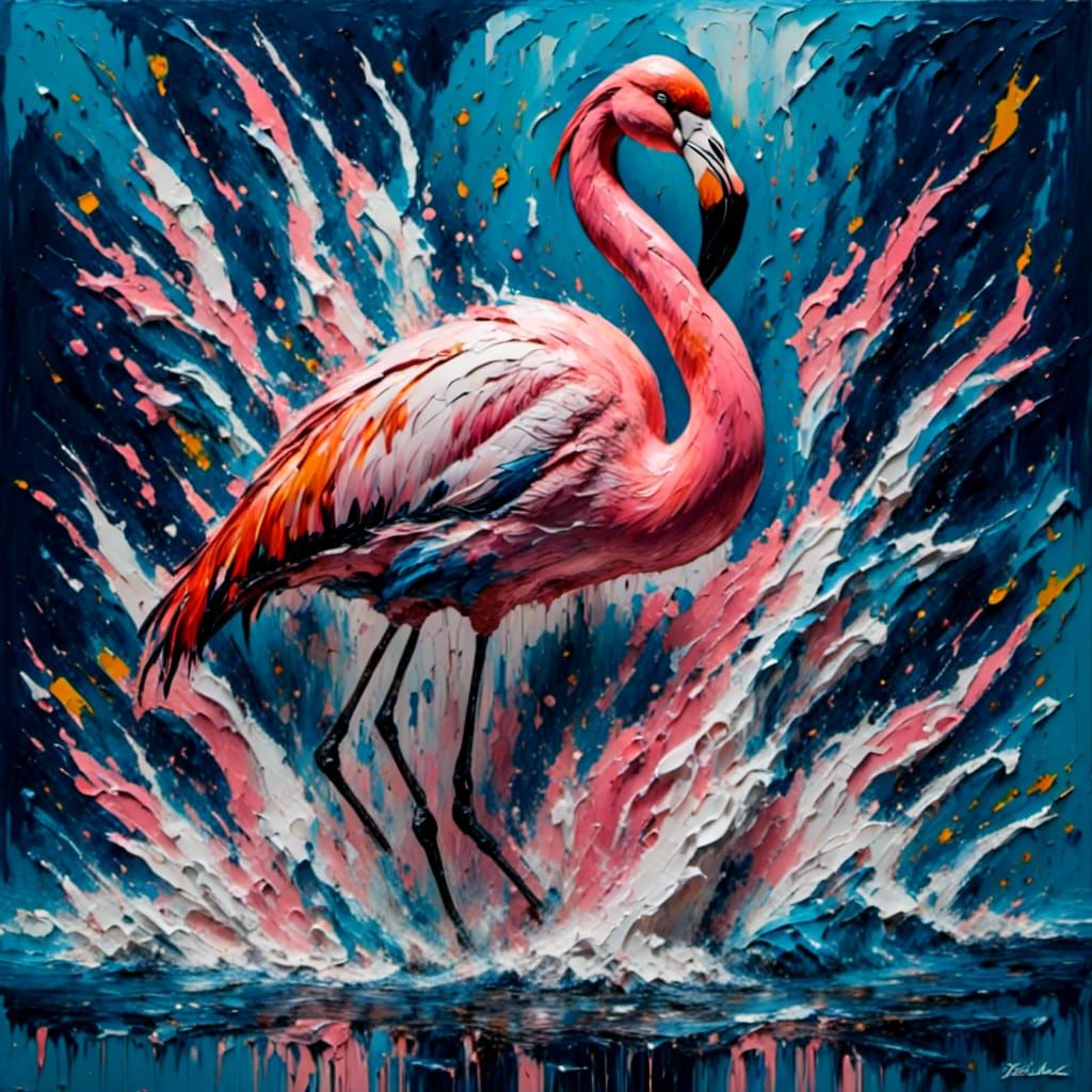 Blue Flamingo