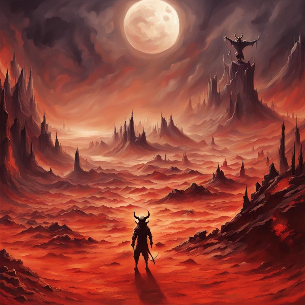 Demonic Devil of the Dark Age in Hell