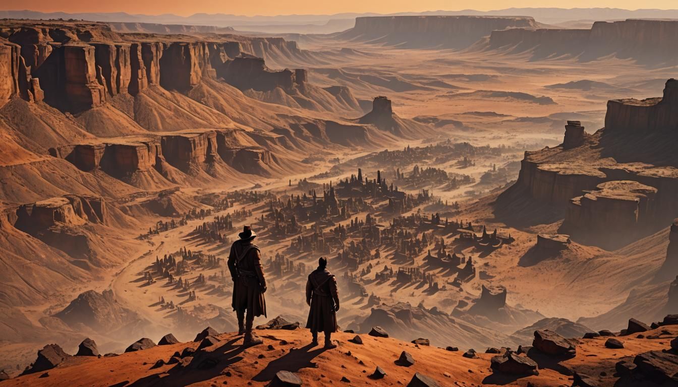 Western Matte Painting: Canyon at High Noon