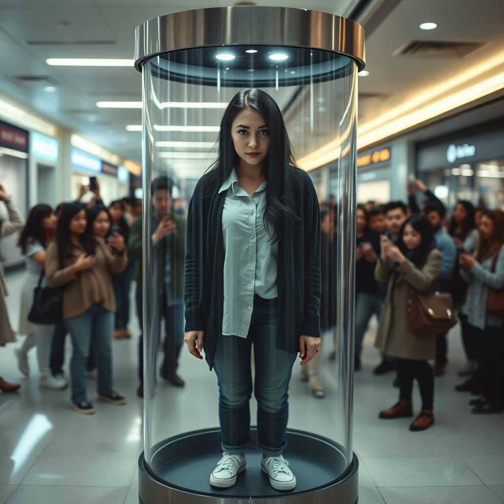 Frozen in Shame Within a Glass Cage