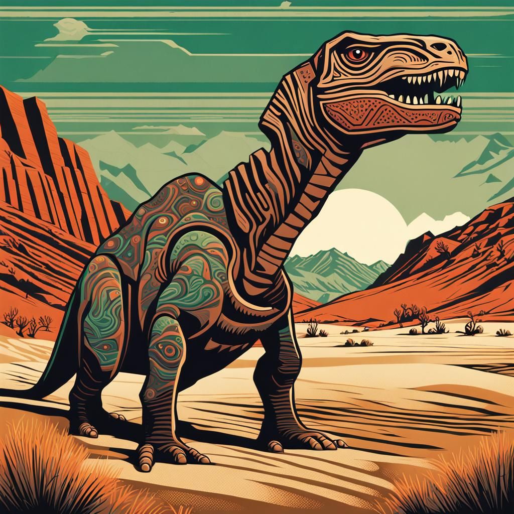 A stunning, high-definition poster art piece by Tim Biskup, ...