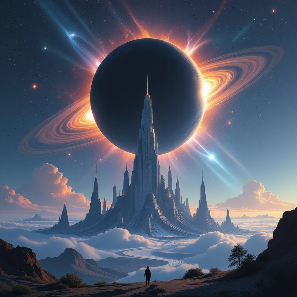 Birch World Megastructure with Black Hole