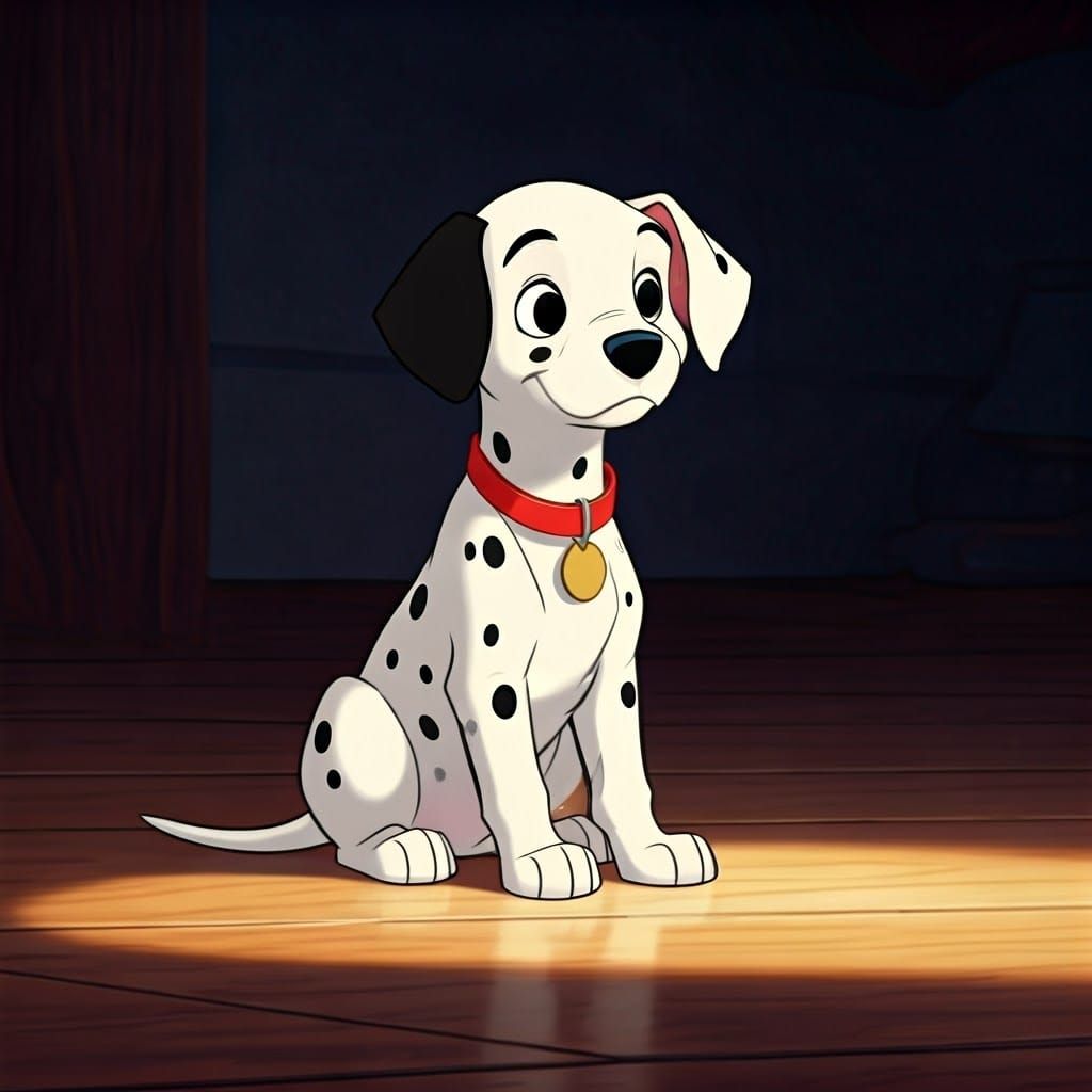 Dalmatian Puppy in Classic Disney Style