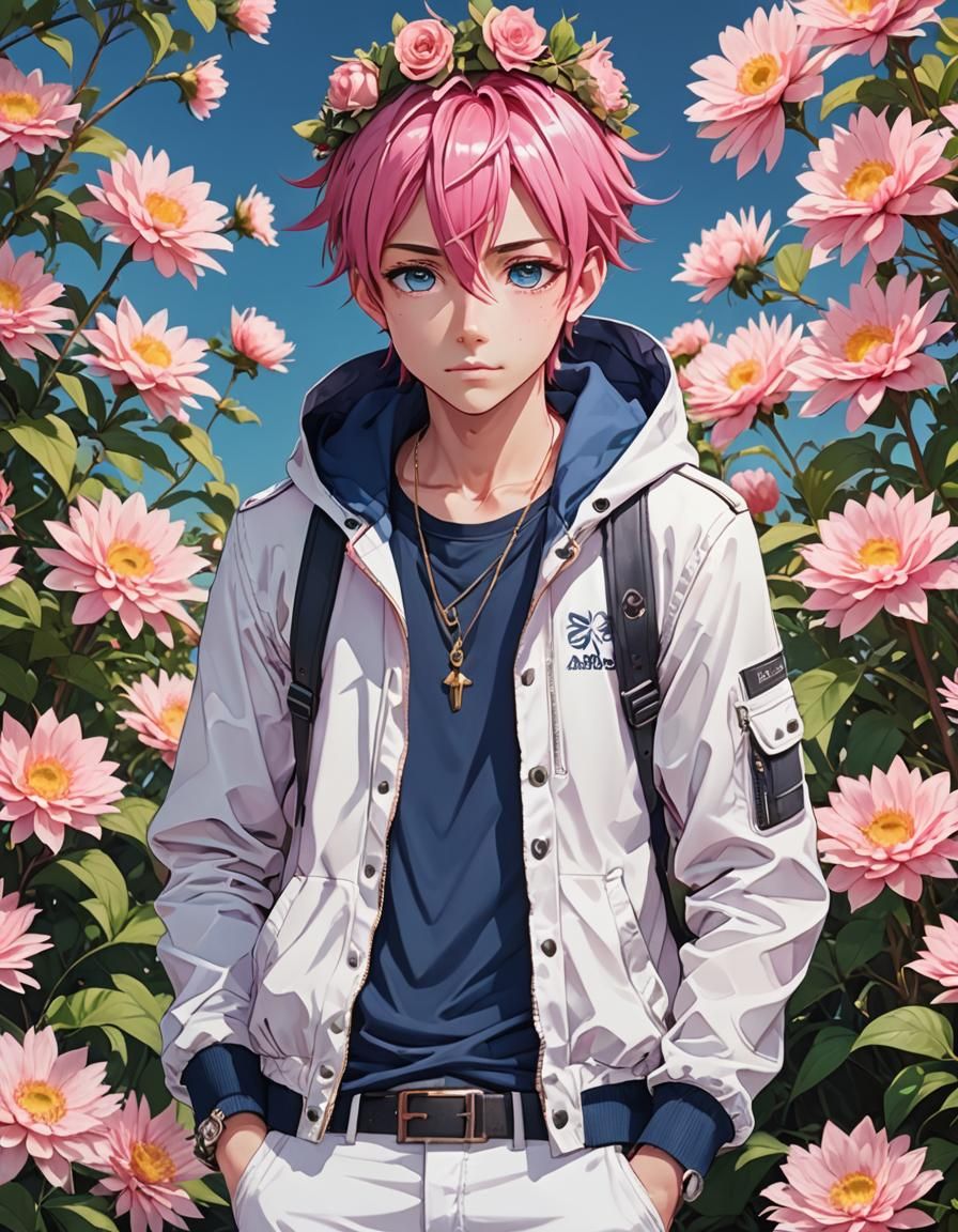 Pink-haired Boy