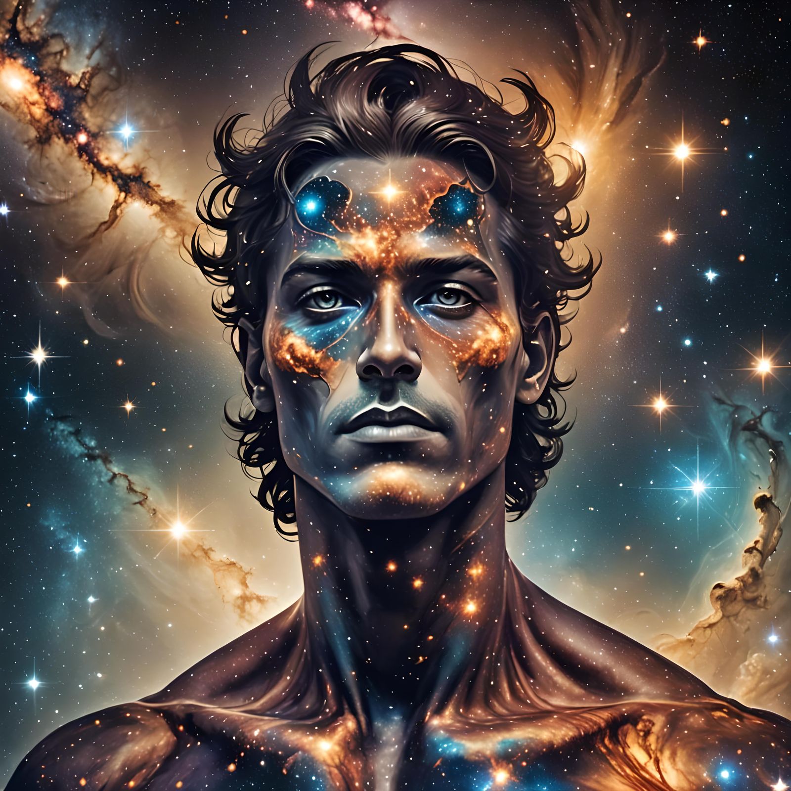 Cosmic Being Made of Stars and Galaxies