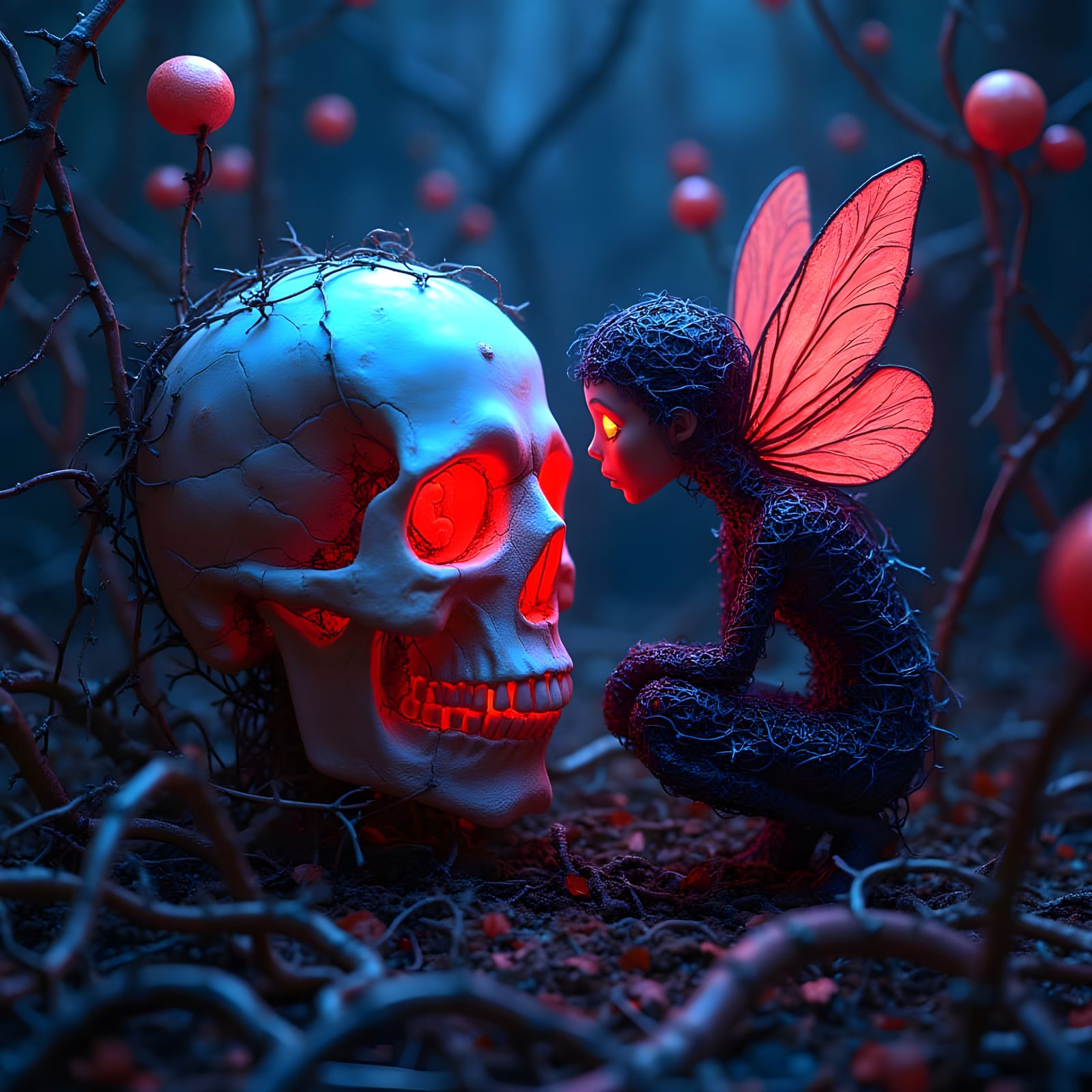 I Filled in the Blanks With: "pixie  stoops down to peer int...