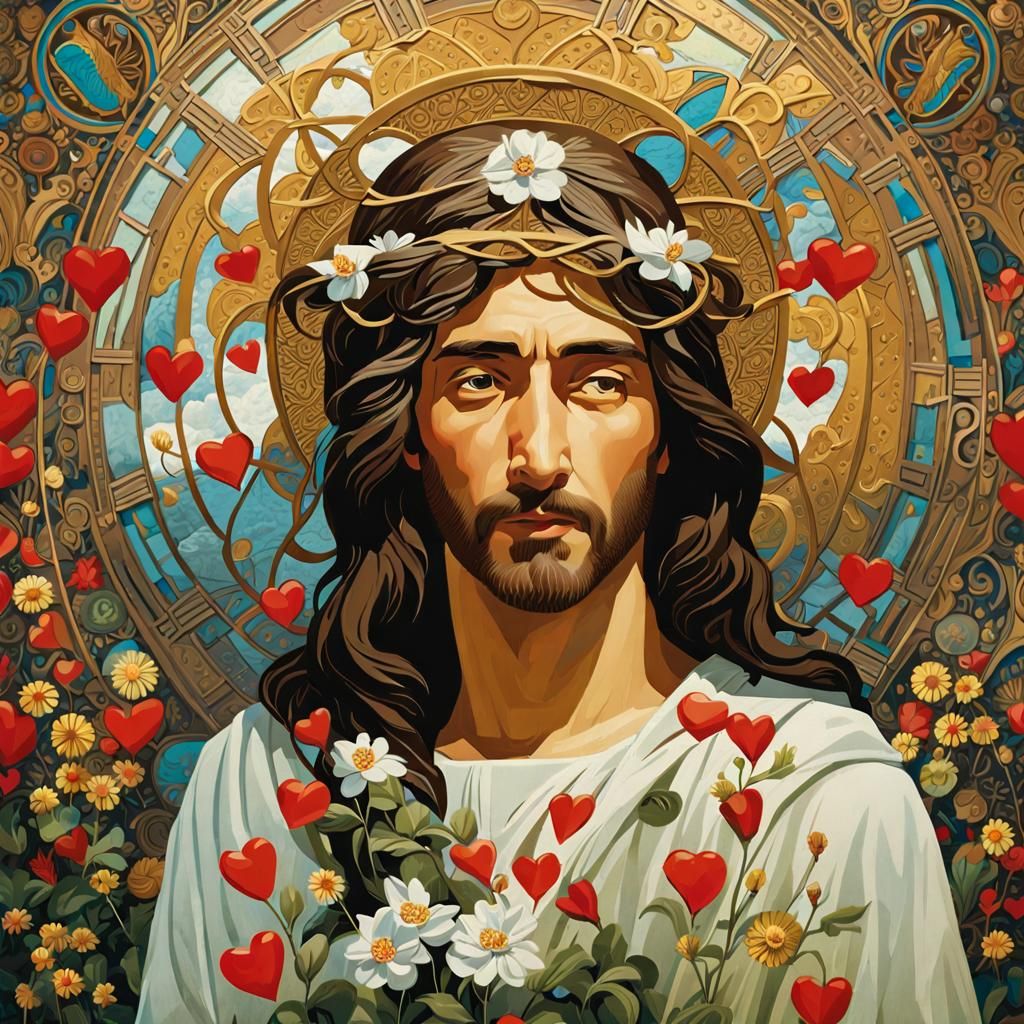 Agape Love: Forgiveness Dispenser in Art Nouveau Style