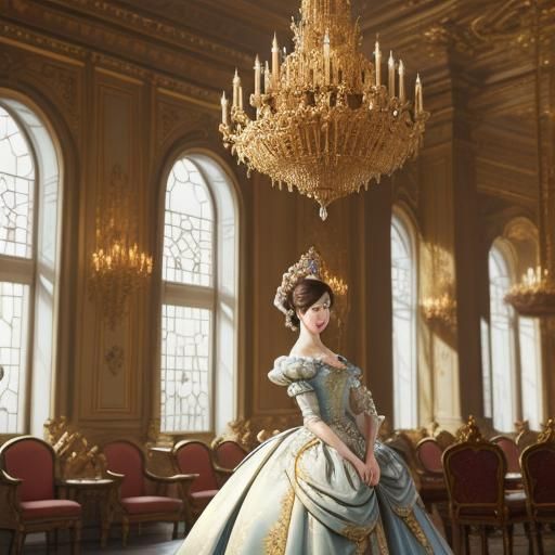 Korean Cinderella in Baroque Oil Painting