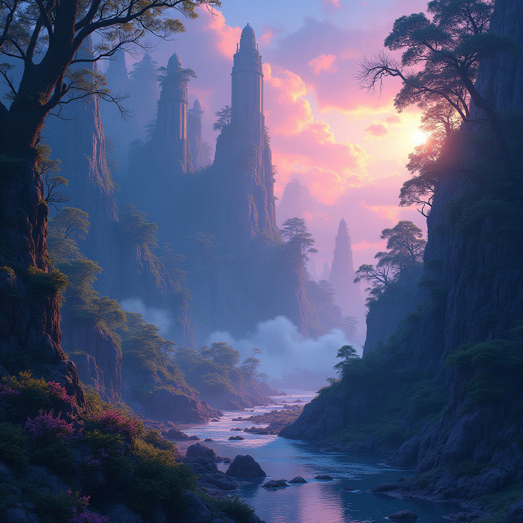 Mystical Realm: Fantasy Concept Art in 8K
