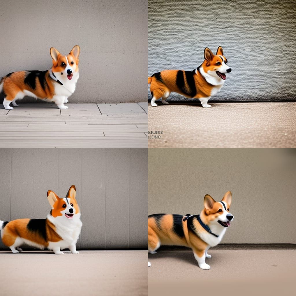 Playful Corgi Portrait