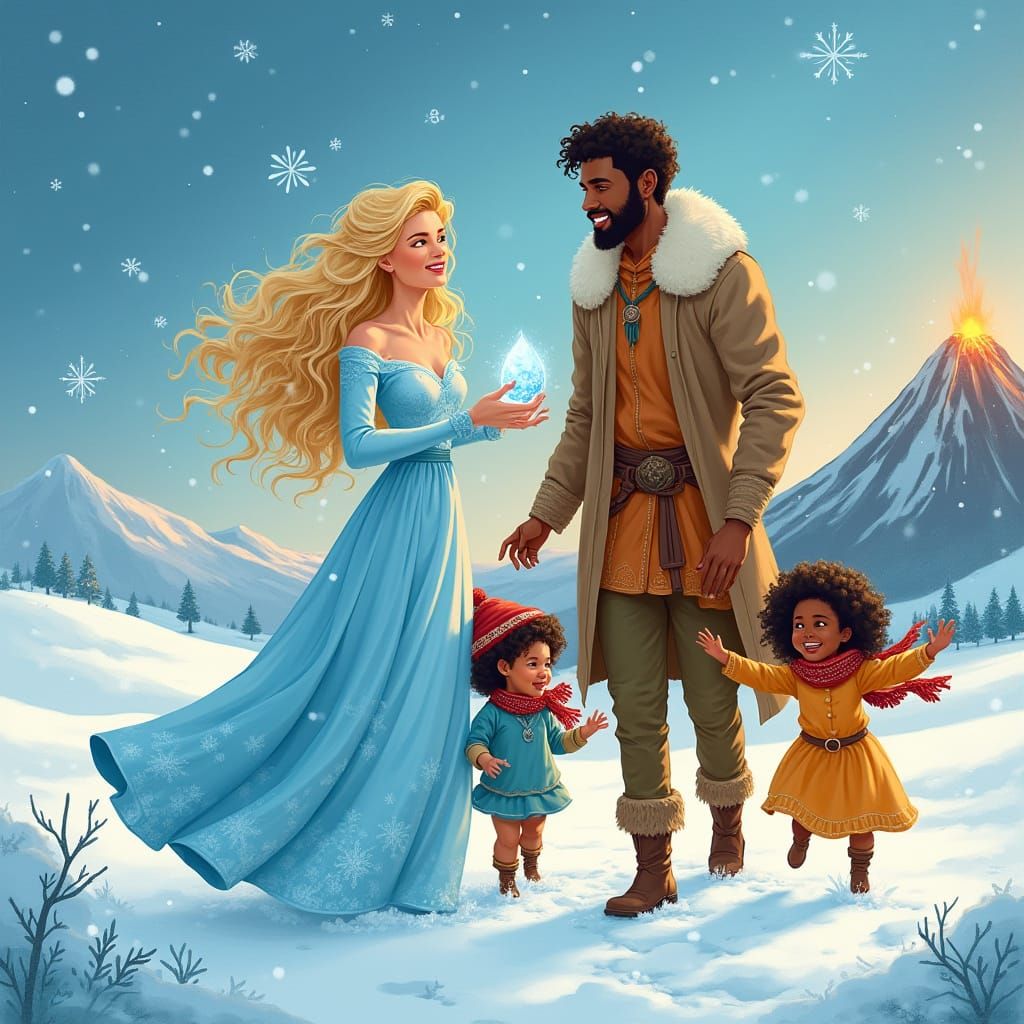 Motherly Goddess of Winter in a Heartwarming Children's Book...