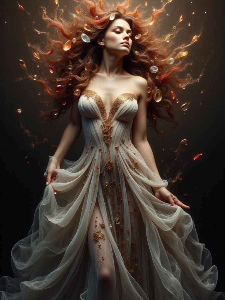 Ethereal Beauty in Triadic Hues