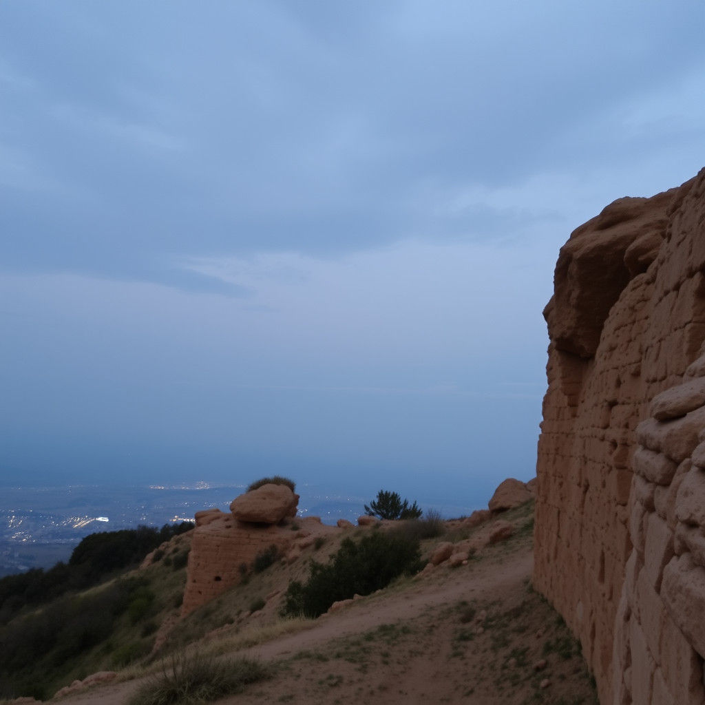 Kimono Figure on Omelet Over Paris, Fantastic Art