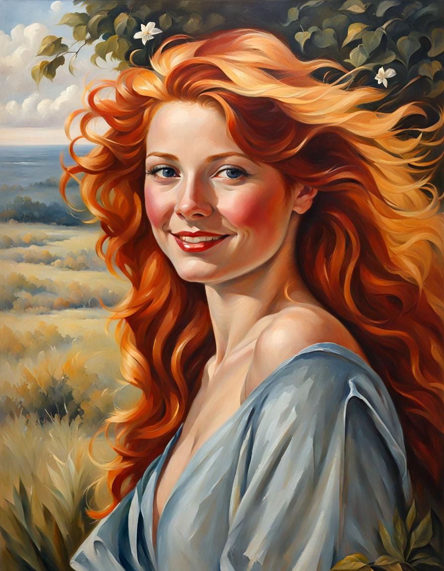 Happy girl smiling, life is so good!