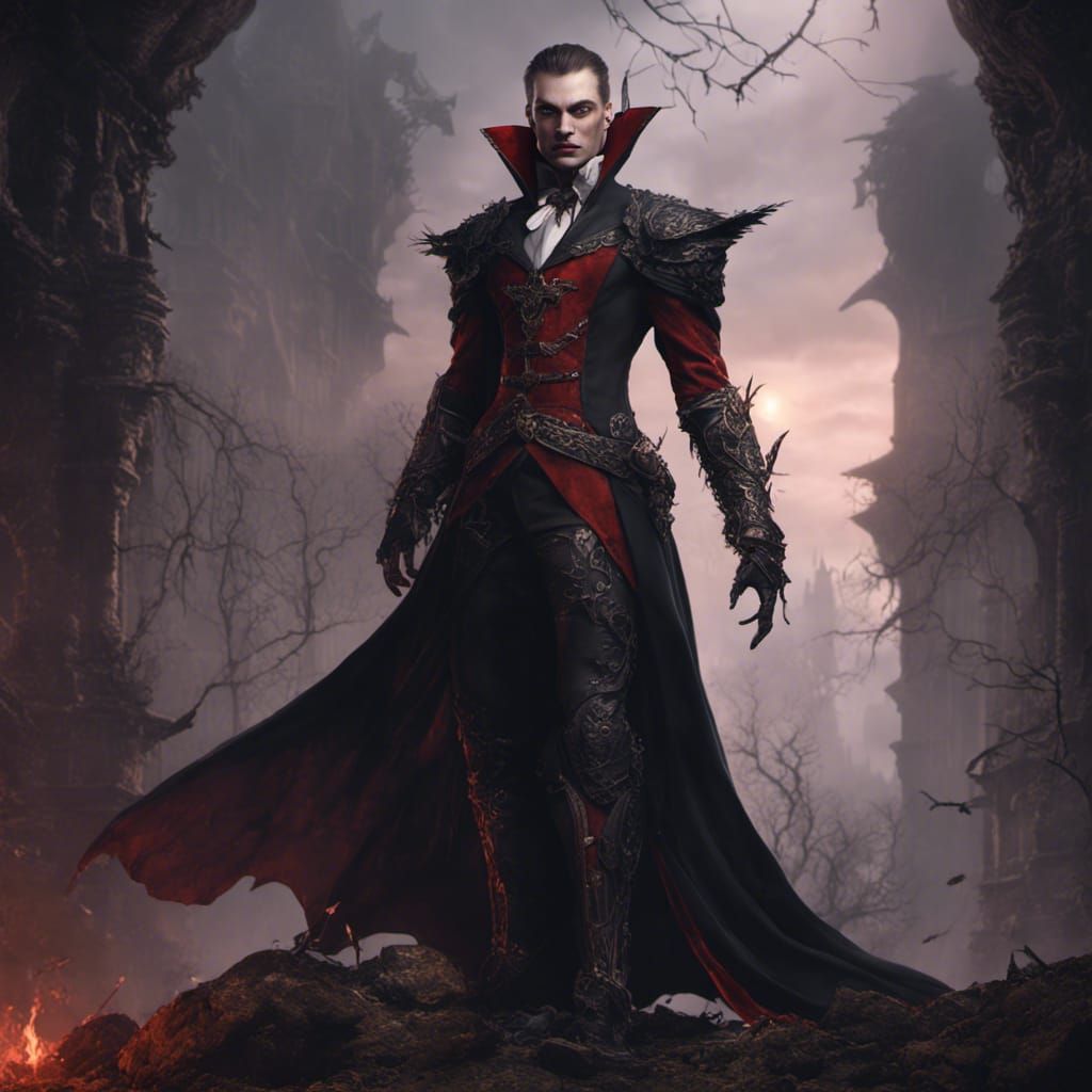 Vampire Ventrue Noble in Detailed Matte Painting