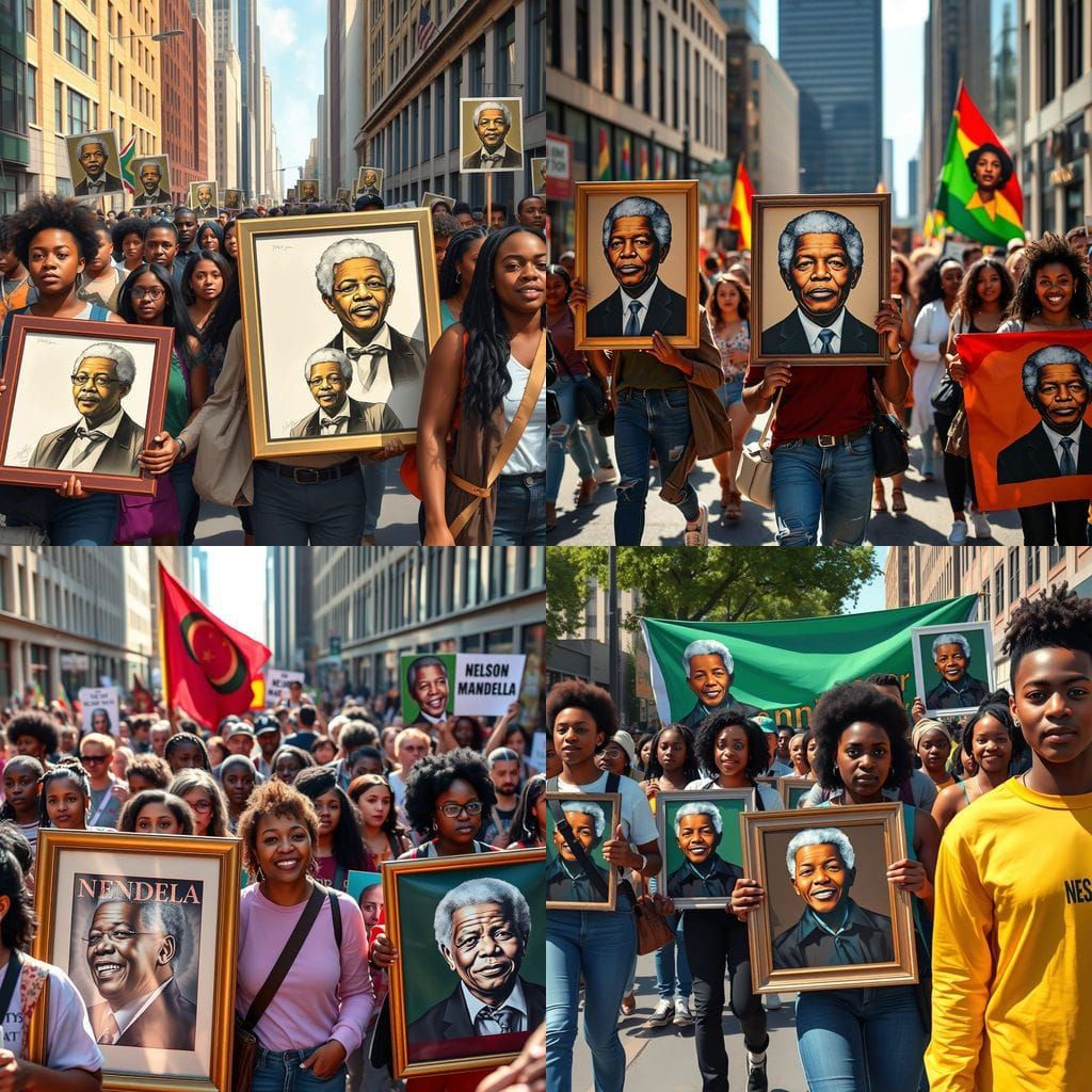 Peaceful March for Nelson Mandela