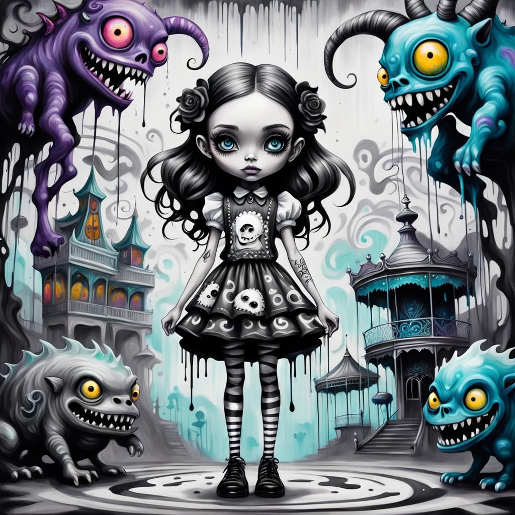 Tim burton inspired girl