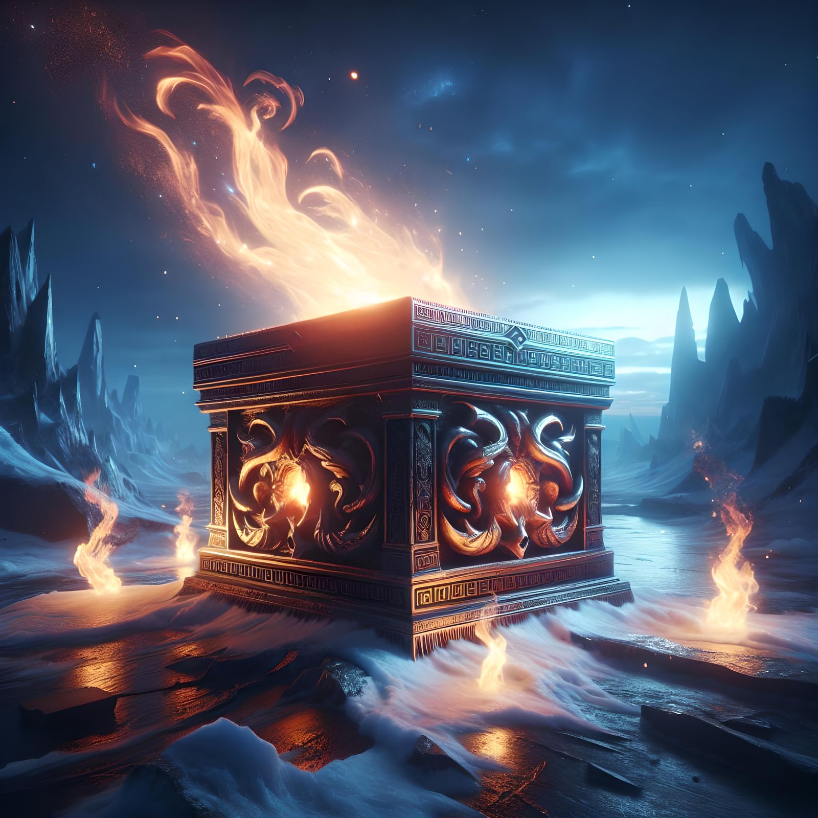 Pandora's Box in Arctic Flames: Myth-Based Fantasy