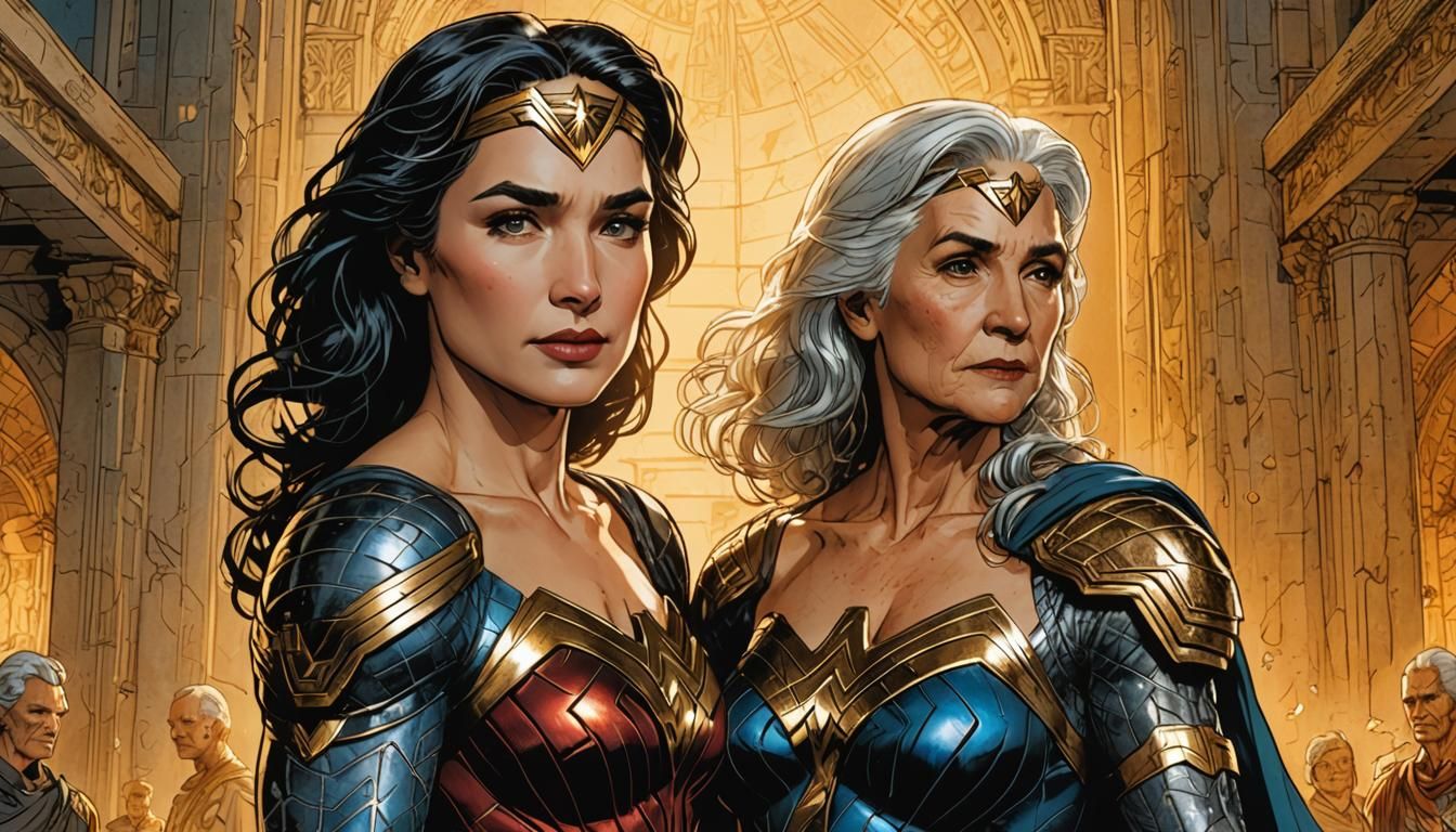 Wonder Woman's Mother: Jim Lee Comic Art