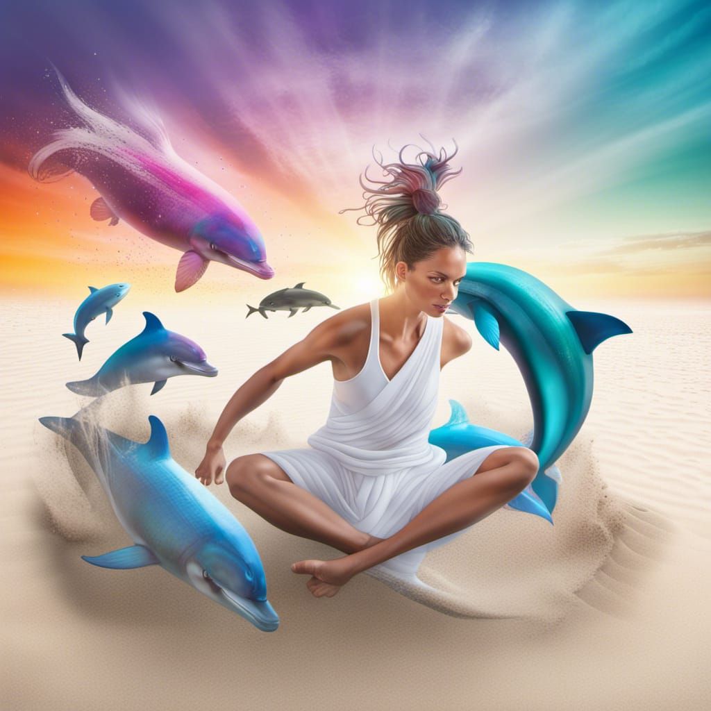 Yogi to Ninja Transformation on White Sand Beach