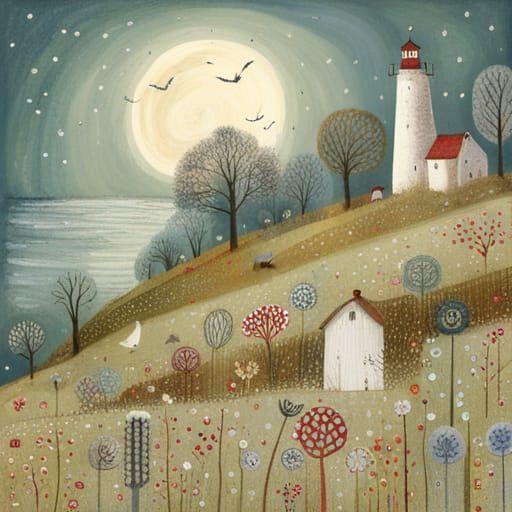 AI Artwork Inspired by Grossmith and Silivonchik