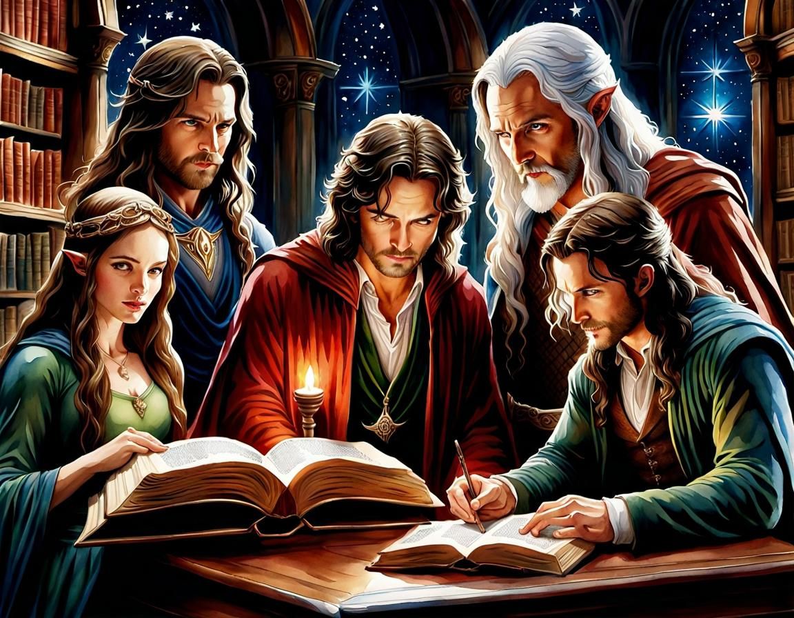 Lord of the Rings Characters Emerge: Watercolor Art