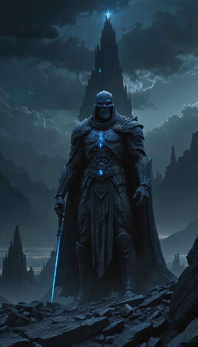 Thalnaris, The Silent Doom, in Dark Fantasy Style