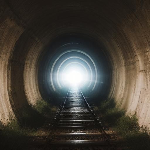 Hopeful Light at the End of Tunnel