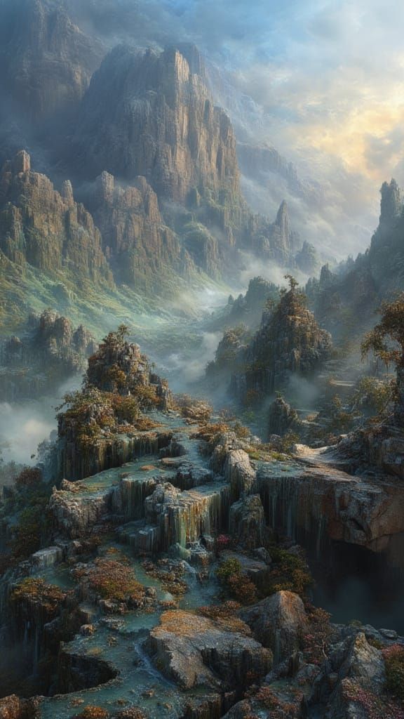 Surreal Mountainscape 🏔️