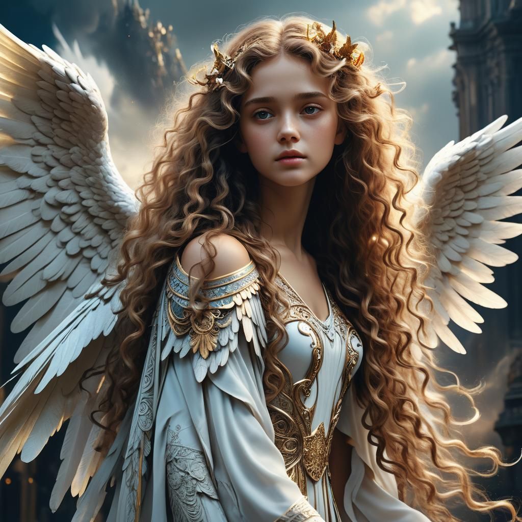 Angel with Wings Digital Matte Painting